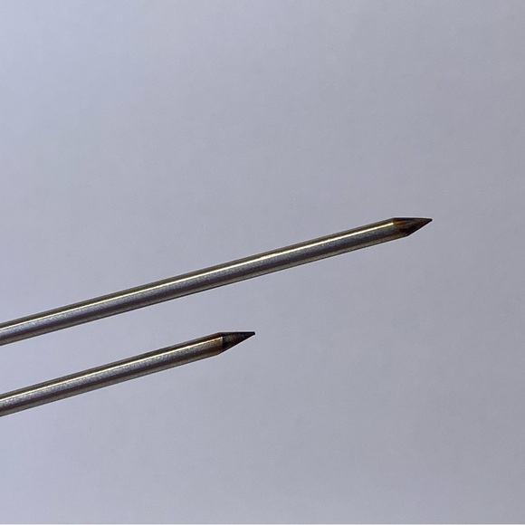 3 Vintage Metzke Pewter 1980 Pig Head Long Horn Steer Cattle 12.5" Long Skewers - Picture 9 of 10